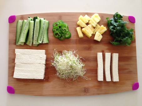 Vegan Fresh Spring Roll Ingredients